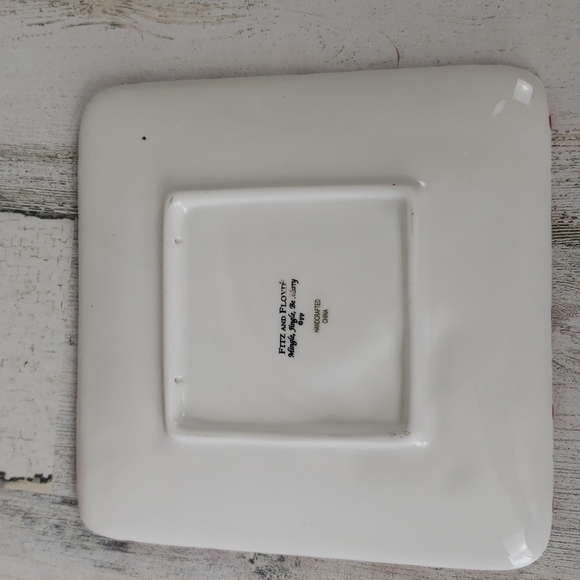 Fitz and Floyd Mingle, Jingle, Be Merry 6" Snack plate and spreader - Picture 6 of 11